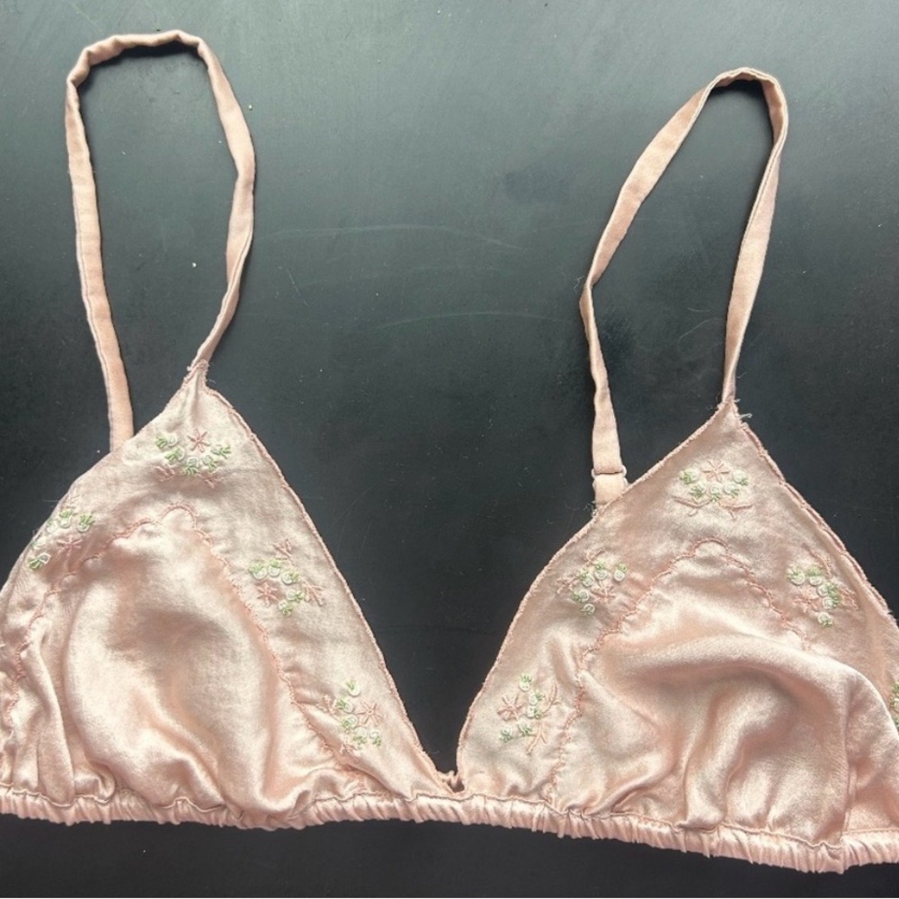 Doen Blush Embroidered Bralette